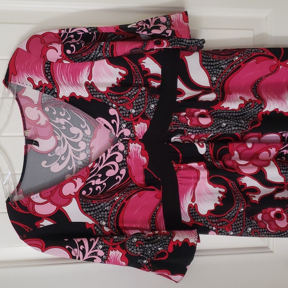 Tahari Floral Retro Dress Size S